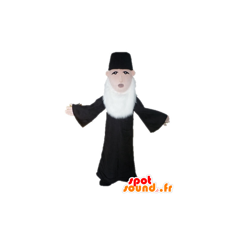 Præst maskot. Bearded mand maskot - Spotsound maskot kostume