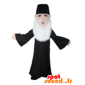 Priester mascotte. Mascotte bebaarde man - MASFR028579 - man Mascottes