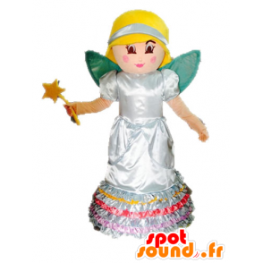 Mascot hada rubia. mascota de la princesa con alas - MASFR028581 - Hadas de mascotas