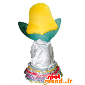 Mascotte de fée blonde. Mascotte de princesse avec des ailes - MASFR028581 - Mascottes Fée