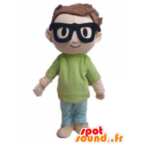 Boy mascotte. Mascot schooljongen klein kind - MASFR028582 - mascottes Child