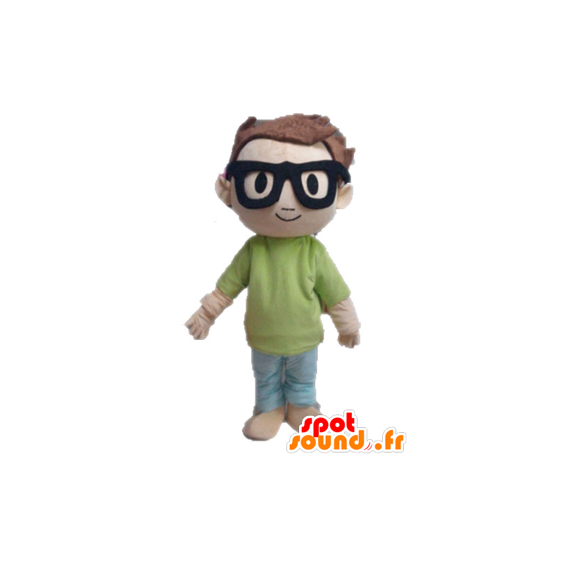 Boy mascotte. Mascot schooljongen klein kind - MASFR028582 - mascottes Child