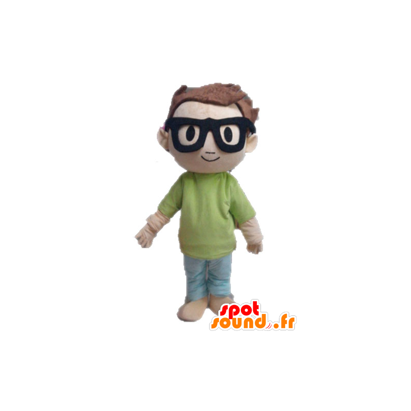 Mascote menino. Mascot estudante criança pequena - MASFR028582 - mascotes criança