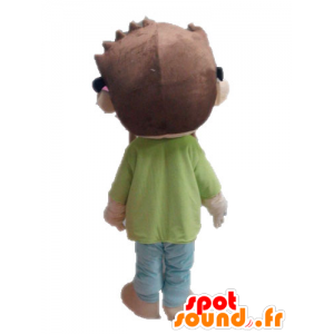 Boy mascotte. Mascot schooljongen klein kind - MASFR028582 - mascottes Child