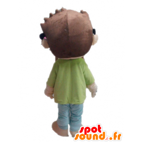 Mascote menino. Mascot estudante criança pequena - MASFR028582 - mascotes criança