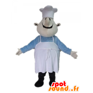 Mascotte de chef cuisinier. Mascotte de restaurateur - MASFR028583 - Mascottes Humaines