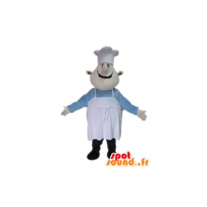 Mascotte de chef cuisinier. Mascotte de restaurateur - MASFR028583 - Mascottes Humaines