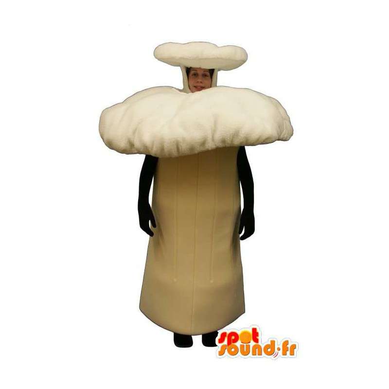 Mascotte de champignon blanc - MASFR007248 - Mascotte de légumes