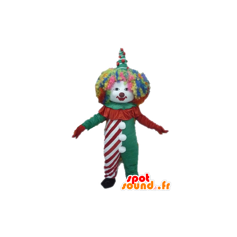 Fargerik klovn maskot. Circus Mascot - MASFR028585 - Maskoter Circus