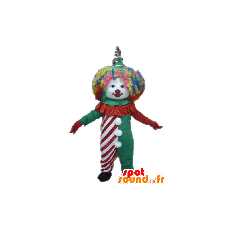 Koop Kleurrijke mascotte. Circus Mascot mascottes Circus Kleur verandering Geen verandering Besnoeiing L (180-190 cm) Goed om te fotograferen Neen Met de (indien aanwezig op de foto) Accessoires