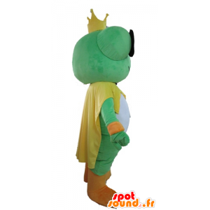 Mascot reusachtige kikker. Mascot Koning - MASFR028586 - Kikker Mascot
