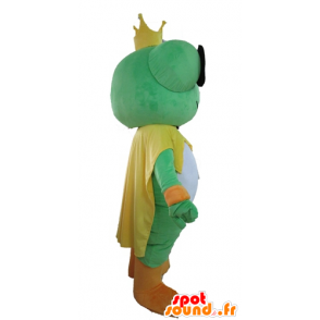 Mascotte de grenouille géante. Mascotte de roi - MASFR028586 - Mascottes Grenouille