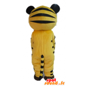 Mascot tigre giallo e nero. mascotte felina - MASFR028587 - Mascotte tigre