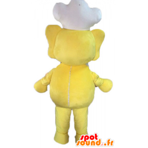 Mascota del elefante amarillo. Cocine la mascota - MASFR028589 - Mascotas de elefante