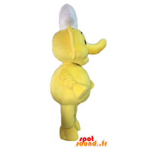 Mascotte gele olifant. Cook Mascot - MASFR028589 - Elephant Mascot