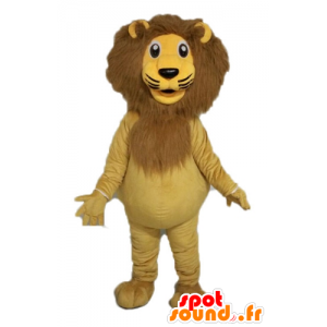 Jättiläinen leijona maskotti. kissan maskotti - MASFR028590 - Lion Maskotteja