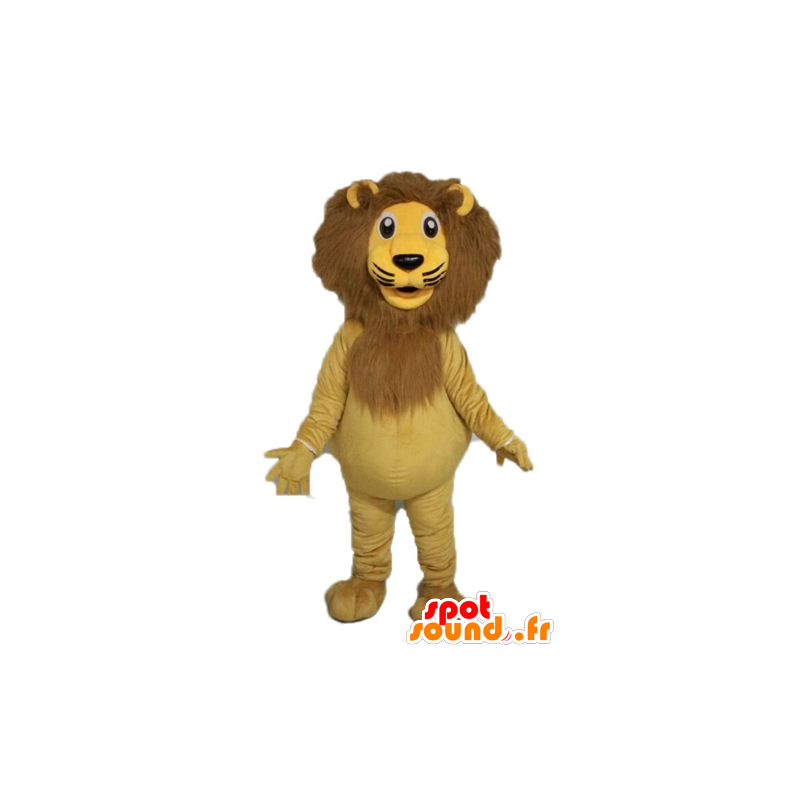 Mascotte de lion géant. Mascotte de félin - MASFR028590 - Mascottes Lion