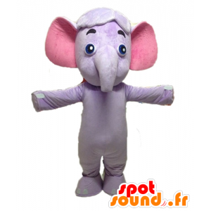 Elefante mascote roxo e rosa. mascote violeta - MASFR028592 - Elephant Mascot