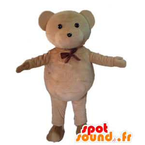 Brown teddy mascot. Mascot teddy bear - MASFR028593 - Bear mascot