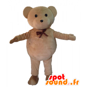 Mascotte de nounours marron. Mascotte d'ours en peluche - MASFR028593 - Mascotte d'ours