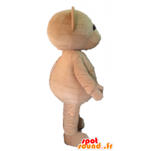 Mascota de peluche marrón. oso de peluche de la mascota - MASFR028593 - Oso mascota