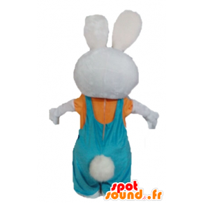 Konijn mascotte gevuld met overalls - MASFR028594 - Mascot konijnen