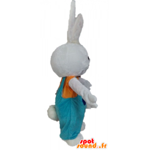 Rabbit mascot stuffed with overalls - MASFR028594 - Rabbit mascot