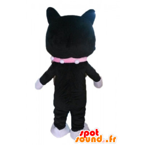 Black and white cat mascot. kitten mascot - MASFR028596 - Cat mascots