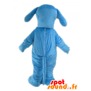 Cane mascotte blu e bianco. blu mascotte animale - MASFR028598 - Mascotte cane