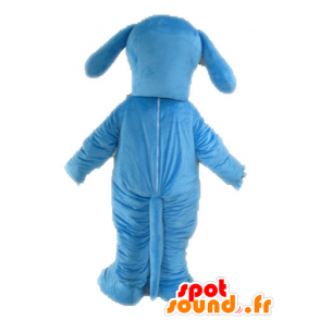 Blauwe en witte hond mascotte. blauw dier mascotte - MASFR028598 - Dog Mascottes