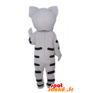 Lynx mascotte, leopardo bianco. Cheetah mascotte - MASFR028599 - Umani mascotte