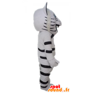 Lynx mascote, leopardo branco. Mascot chita - MASFR028599 - Mascotes humanos