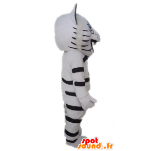 Lynx mascotte, leopardo bianco. Cheetah mascotte - MASFR028599 - Umani mascotte