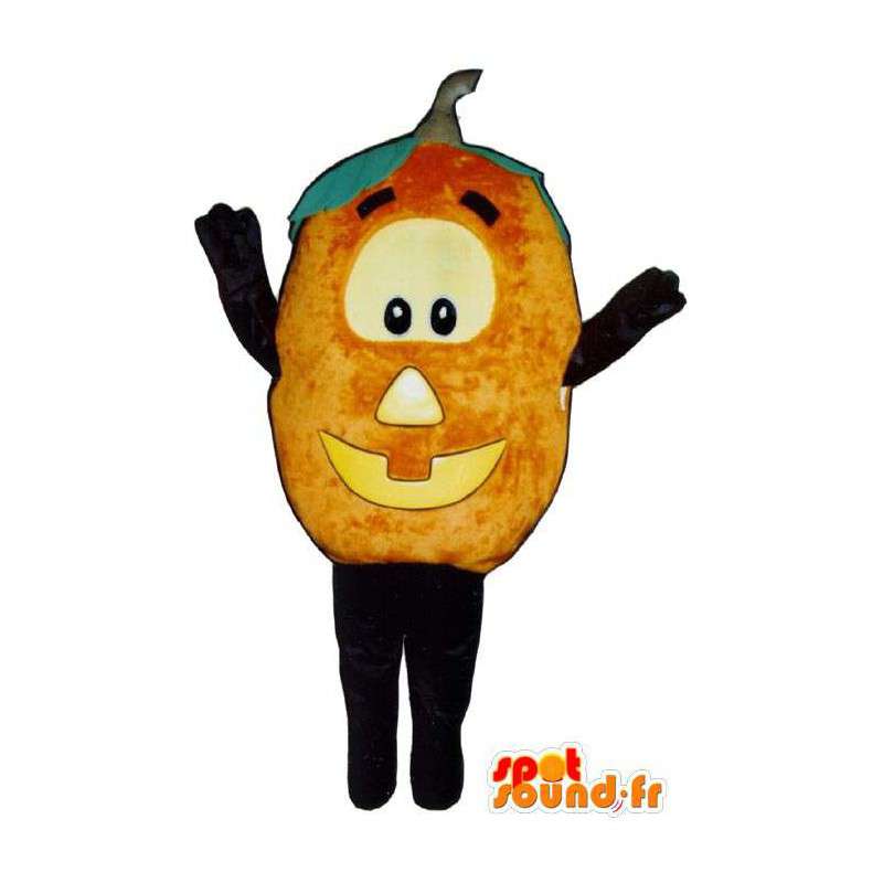 Mascotte de citrouille. Costume d'Halloween - MASFR007251 - Mascotte de légumes