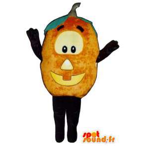 Mascotte de citrouille. Costume d'Halloween - MASFR007251 - Mascotte de légumes