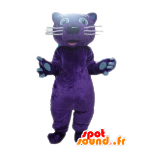 Mascotte de tigre, de panthère violette - MASFR028603 - Mascottes Tigre