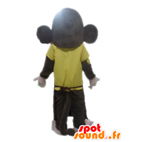 Brown monkey mascot to look fierce - MASFR028604 - Mascots monkey
