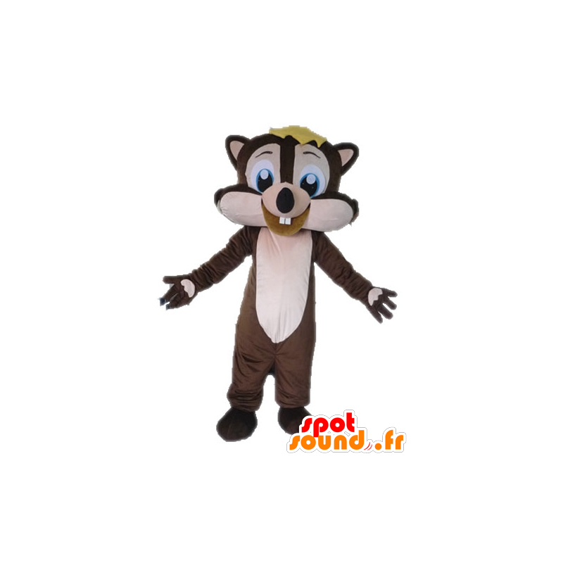 Mascot brunt og rosa ekorn, munter - MASFR028614 - Maskoter Squirrel