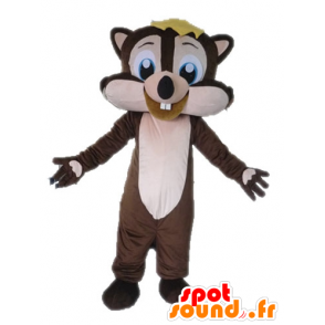 Maskot hnědá a růžová veverka, veselá - MASFR028614 - maskoti Squirrel