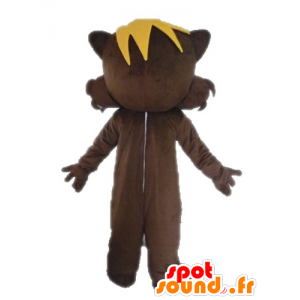 Mascot braun und rosa Eichhörnchen, sehr lächelnd - MASFR028614 - Maskottchen Eichhörnchen