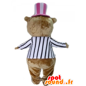 Traje de la mascota del oso de peluche marrón - MASFR028617 - Oso mascota