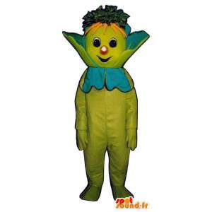 Alle groene mascotte mens met wortelen - MASFR007256 - man Mascottes