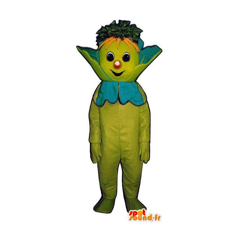Alle grøn snemand maskot med gulerødder - Farveændring Ingen ændring Skære L (180-190 Cm) Skitse før fremstilling Ingen Med tøjet? (hvis den findes på billedet) Ingen tilbehør Ingen