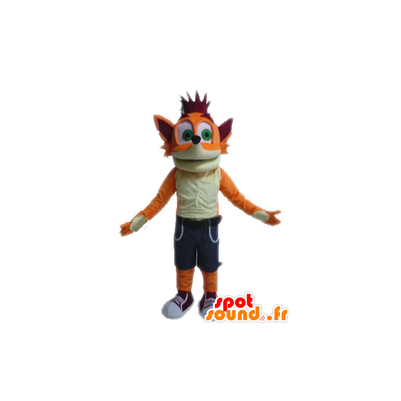 Mascot Crash Bandicoot beroemde videogame vos - MASFR028619 - Mascottes Renard