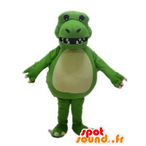 Gigante e impressionante mascotte dinosauro verde - MASFR028620 - Dinosauro mascotte