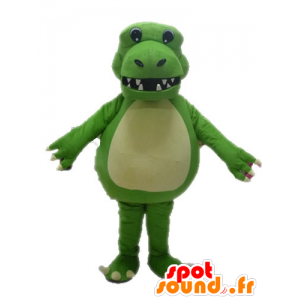 Reus en indrukwekkende groene dinosaurus mascotte - MASFR028620 - Dinosaur Mascot