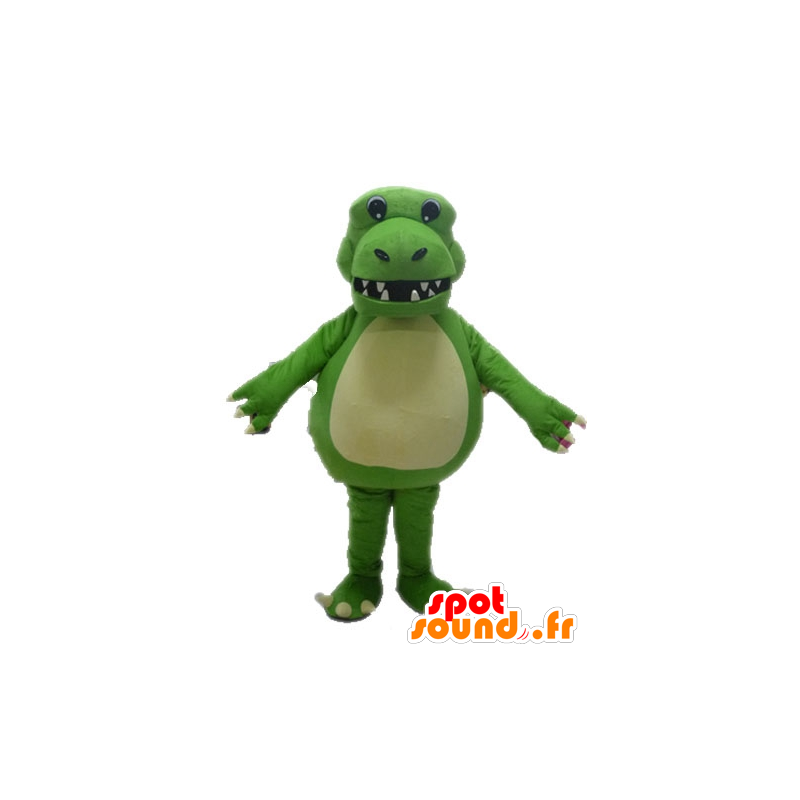 Mascotte de dinosaure vert géant et impressionnant - MASFR028620 - Mascottes Dinosaure