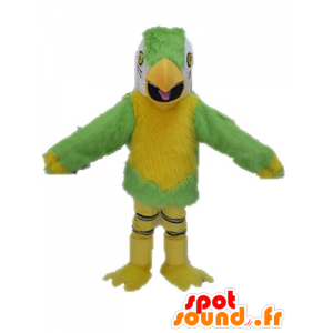 Grüner Papagei Maskottchen, gelb und weiß - MASFR028621 - Maskottchen der Papageien