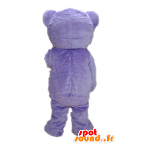 Maskotti Teddy Pehmo violetti. Bear Mascot - MASFR028624 - Bear Mascot