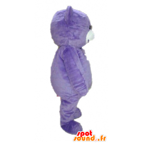 Teddy mascot plush purple. Bear Mascot - MASFR028624 - Bear mascot